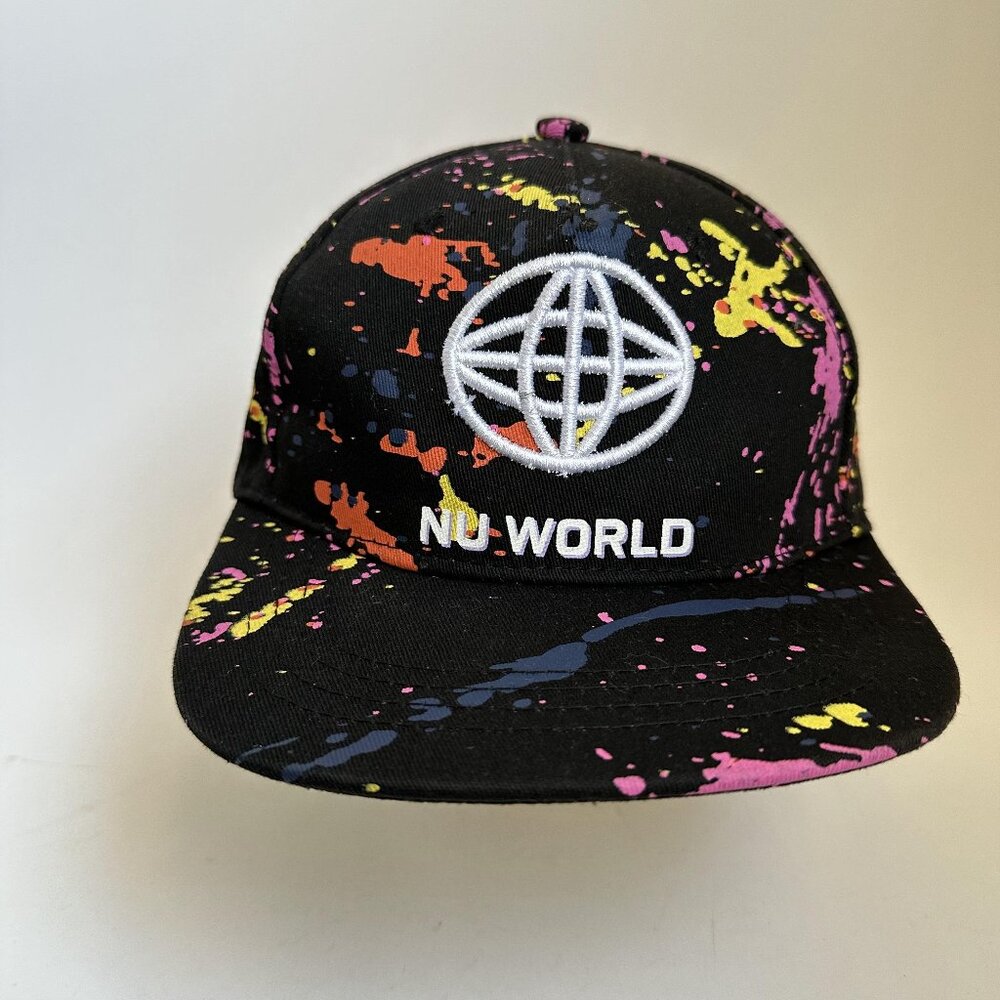NU World Baseball Hat Embroidered Adjustable Strap Back Cap 100% Cotton C&A 1841